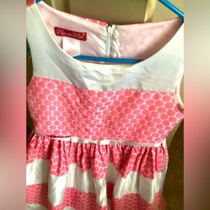 Girls Pink Polka Dot Dress